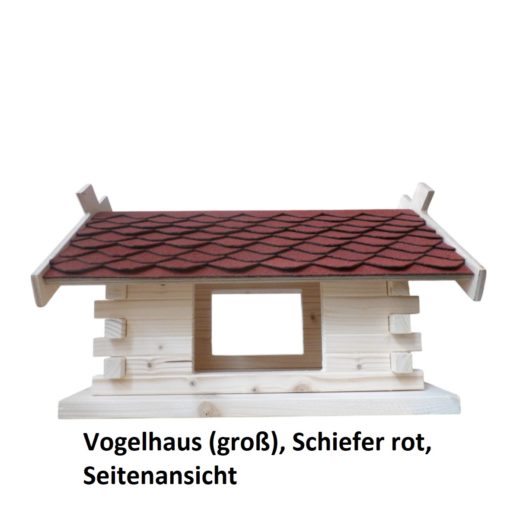 23.230-02 Vogelhaus (groß), Schiefer rot - 6